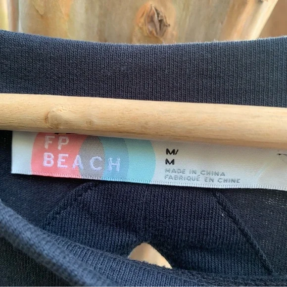 Free People Beach Don’t Look Back Mini Dress in Black - Picture 9 of 10